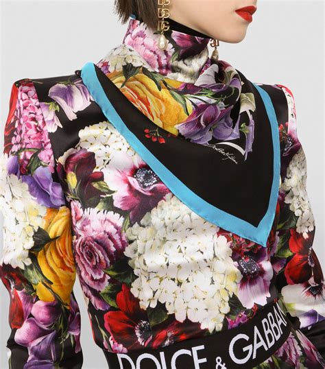 dolce gabbana floral silk scarf|dolce and gabbana head scarf.